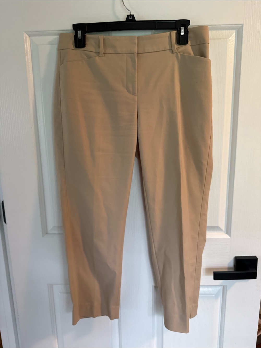 White House Black Market Cropped Tailored Khaki Pants